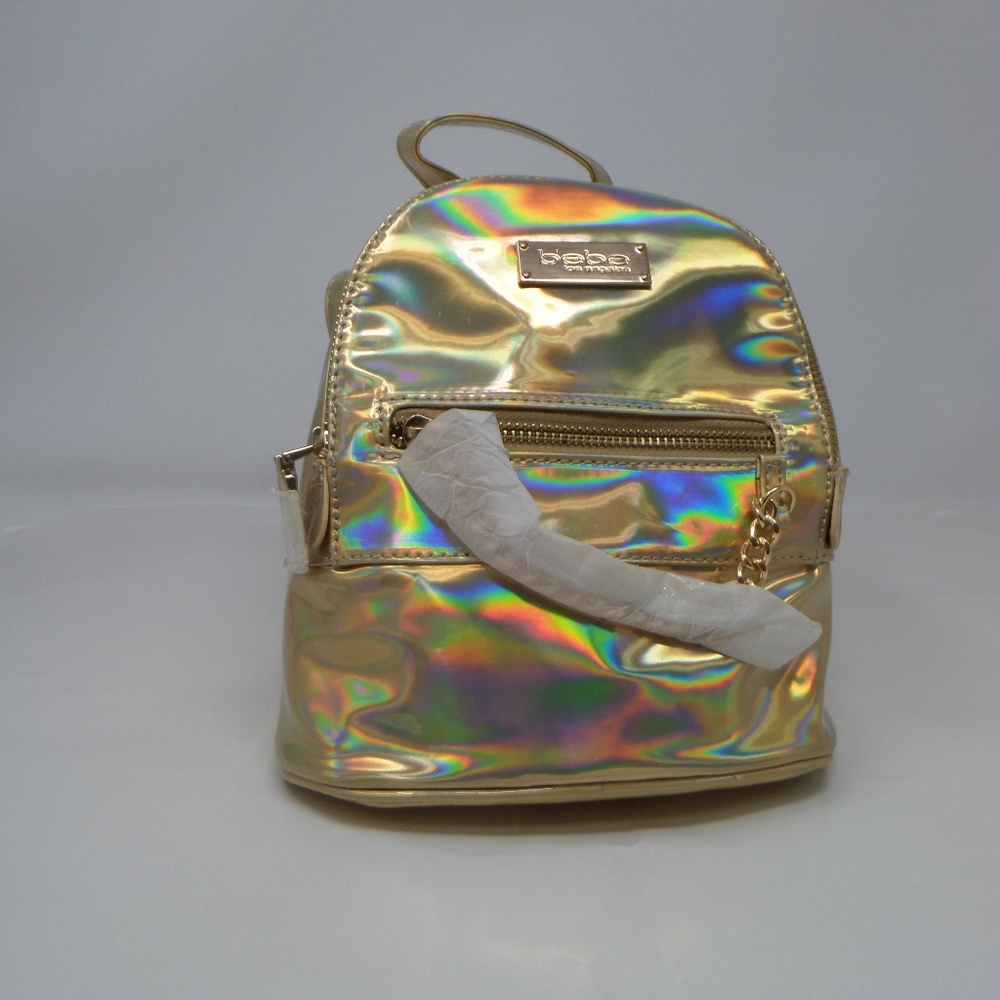 BEBE GINA MINI METALLIC GOLD